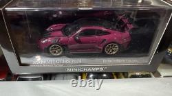 143 Porsche Minichamps 911 (992) GT3 RS 2024 Weissach Ruby Star Gold Wheels
