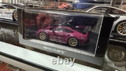 143 Porsche Minichamps 911 (992) GT3 RS 2024 Weissach Ruby Star Gold Wheels