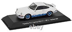 143 SPARK 1972 PORSCHE 911 Carrera RS 2.7 White Proto blue L. E. 300 pcs. MUSEUM