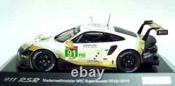 143 SPARK 2018 PORSCHE 911 991 II RSR #91 Worldchampion WEC L. E. DEALER PROMO