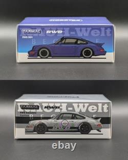164 Tarmac Works Porsche RWB 964 Blue Backdate Kashiwa 7 Eleven Lot of 2