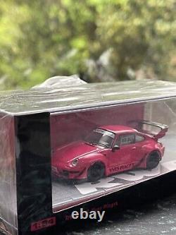 164 Tarmac Works RWB 993 Yves Piaget Black Rims China Chase HOBBY64 withfig