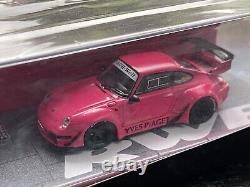 164 Tarmac Works RWB 993 Yves Piaget Black Rims China Chase HOBBY64 withfig