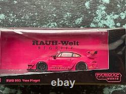 164 Tarmac Works RWB 993 Yves Piaget Black Rims China Chase HOBBY64 withfig