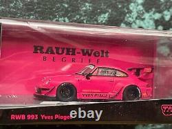 164 Tarmac Works RWB 993 Yves Piaget Black Rims China Chase HOBBY64 withfig