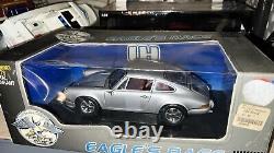 1973 Porsche 911 S Coupe 2.4L 118 Eagle's Race Silver Diecast Car Model Car