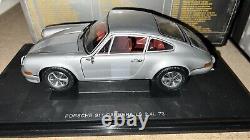 1973 Porsche 911 S Coupe 2.4L 118 Eagle's Race Silver Diecast Car Model Car