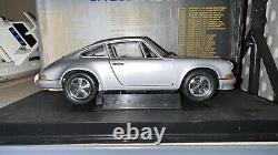 1973 Porsche 911 S Coupe 2.4L 118 Eagle's Race Silver Diecast Car Model Car