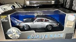 1973 Porsche 911 S Coupe 2.4L 118 Eagle's Race Silver Diecast Car Model Car