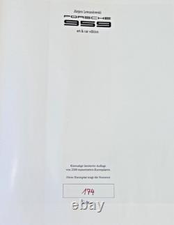 1986 PORSCHE 959 Lewandoski Art Race Car HC Vtg Limited Edition Rare Germany Old