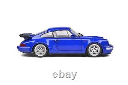 1990 PORSCHE 911 (964) TURBO 3.6 ELECTRIC BLUE 1/18 MODEL by SOLIDO S1803405 NEW