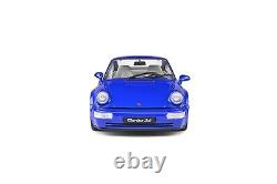 1990 PORSCHE 911 (964) TURBO 3.6 ELECTRIC BLUE 1/18 MODEL by SOLIDO S1803405 NEW