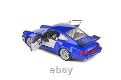 1990 PORSCHE 911 (964) TURBO 3.6 ELECTRIC BLUE 1/18 MODEL by SOLIDO S1803405 NEW