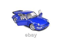 1990 PORSCHE 911 (964) TURBO 3.6 ELECTRIC BLUE 1/18 MODEL by SOLIDO S1803405 NEW