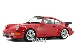 1990 PORSCHE 911 (964) TURBO 3.6 INDIAN RED 1/18 MODEL by SOLIDO NEW IN BOX