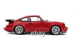 1990 PORSCHE 911 (964) TURBO 3.6 INDIAN RED 1/18 MODEL by SOLIDO NEW IN BOX