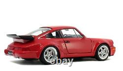 1990 PORSCHE 911 (964) TURBO 3.6 INDIAN RED 1/18 MODEL by SOLIDO NEW IN BOX