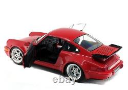 1990 PORSCHE 911 (964) TURBO 3.6 INDIAN RED 1/18 MODEL by SOLIDO NEW IN BOX