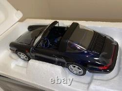 1991 Porsche Carrera 4, 911 Targa (964) Midnight, Full Openings, Norev 1/18 New