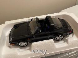 1991 Porsche Carrera 4, 911 Targa (964) Midnight, Full Openings, Norev 1/18 New