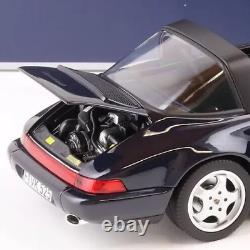 1991 Porsche Carrera 4, 911 Targa (964) Midnight, Full Openings, Norev 1/18 New