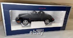 1991 Porsche Carrera 4, 911 Targa (964) Midnight, Full Openings, Norev 1/18 New