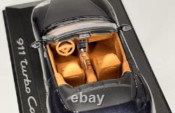 2003 Porsche 911 Turbo 143 Minichamps Cabriolet Midnight Blue Diecast Model Car