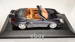 2003 Porsche 911 Turbo 143 Minichamps Cabriolet Midnight Blue Diecast Model Car
