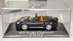 2003 Porsche 911 Turbo 143 Minichamps Cabriolet Midnight Blue Diecast Model Car