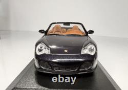2003 Porsche 911 Turbo 143 Minichamps Cabriolet Midnight Blue Diecast Model Car