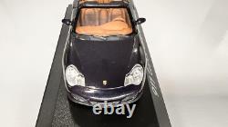 2003 Porsche 911 Turbo 143 Minichamps Cabriolet Midnight Blue Diecast Model Car