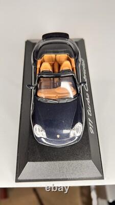 2003 Porsche 911 Turbo 143 Minichamps Cabriolet Midnight Blue Diecast Model Car