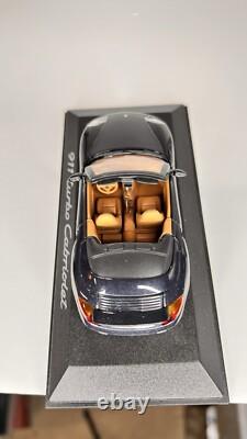 2003 Porsche 911 Turbo 143 Minichamps Cabriolet Midnight Blue Diecast Model Car