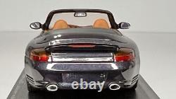 2003 Porsche 911 Turbo 143 Minichamps Cabriolet Midnight Blue Diecast Model Car