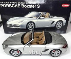 2005 Porsche Boxster 987 S 118 Kyosho Silver Diecast Model Car