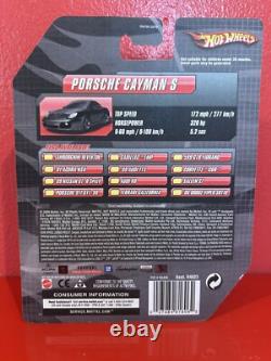 2010 Hot Wheels Speed Machines BLACK PORSCHE CAYMAN S Super Cool LOOK HERE