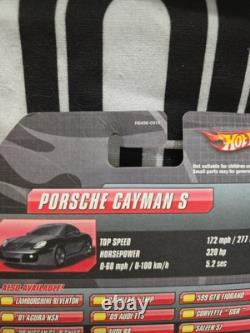 2010 Hot Wheels Speed Machines BLACK PORSCHE CAYMAN S Super Cool LOOK HERE