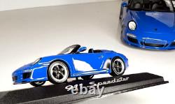 2011 Porsche 911 Speedster 143 Minichamps Pure Blue Dealer Diecast Model Car