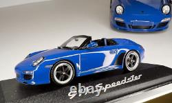 2011 Porsche 911 Speedster 143 Minichamps Pure Blue Dealer Diecast Model Car