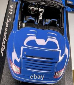 2011 Porsche 911 Speedster 143 Minichamps Pure Blue Dealer Diecast Model Car
