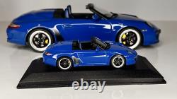 2011 Porsche 911 Speedster 143 Minichamps Pure Blue Dealer Diecast Model Car