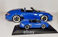2011 Porsche 911 Speedster 143 Minichamps Pure Blue Dealer Diecast Model Car