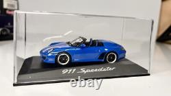 2011 Porsche 911 Speedster 143 Minichamps Pure Blue Dealer Diecast Model Car