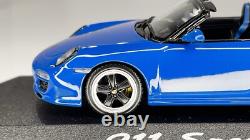 2011 Porsche 911 Speedster 143 Minichamps Pure Blue Dealer Diecast Model Car