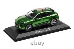 2018 Porsche Macan S 143 Minichamps Mamba Green Diecast Model Car