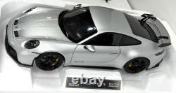 2021 Porsche 992 GT3 Coupe Norev 118 Silver Diecast Model Car
