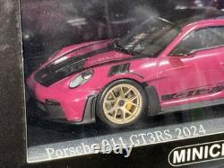 2024 Porsche 911 (992) GT3 RS Weissach 143 Minichamps Rubystar Gold Wheels