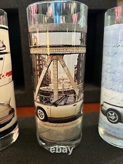 4 Porsche Design glass tumblers Carrera collectors edition