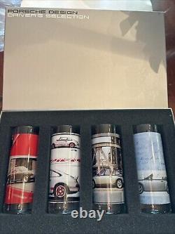 4 Porsche Design glass tumblers Carrera collectors edition