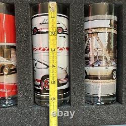 4 Porsche Design glass tumblers Carrera collectors edition